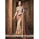 Beige And Grey Shaded Saree