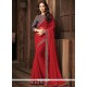 Patch Border Work Classic Designer Saree