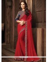 Patch Border Work Classic Designer Saree