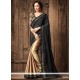 Faux Chiffon Patch Border Work Designer Half N Half Saree