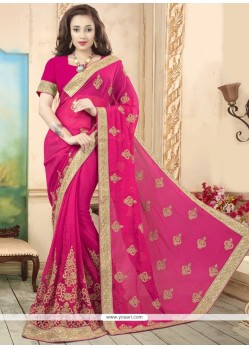 Magenta Designer Saree