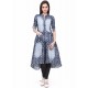 Multi Colour Print Work Party Wear Kurti