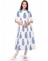 Blue And White Party Wear Kurti