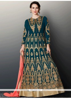 Zari Work Floor Length Anarkali Suit