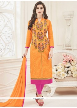 Chanderi Churidar Suit