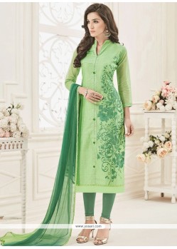 Green Churidar Suit