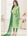 Green Churidar Suit