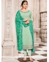 Faux Georgette Churidar Designer Suit