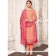 Faux Georgette Embroidered Work Churidar Designer Suit