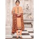 Peach Churidar Designer Suit