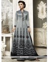 Resham Work Floor Length Anarkali Suit