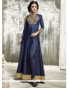 Tafeta Silk Patch Border Work Floor Length Anarkali Suit