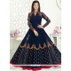 Ayesha Takia Lace Work Navy Blue Floor Length Anarkali Suit