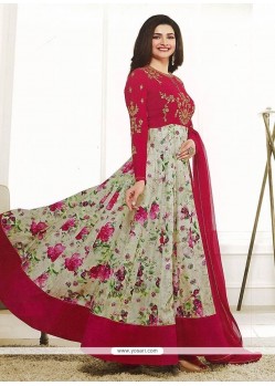 Prachi Desai Lace Work Anarkali Suit