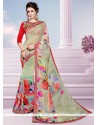 Faux Georgette Print Work Printed Saree