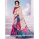 Faux Georgette Print Work Printed Saree