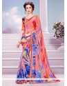 Faux Georgette Printed Saree