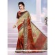 Print Work Faux Georgette Printed Saree