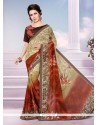 Print Work Faux Georgette Printed Saree