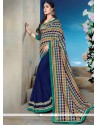 Print Faux Georgette Printed Saree In Multi Colour