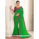 Green Designer Saree