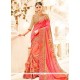 Orange And Pink Shaded Saree