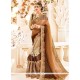 Beige And Brown Shaded Saree