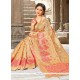 Art Silk Beige And Peach Designer Traditional Saree