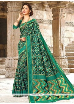 Green Weaving Work Art Silk Traditional Saree