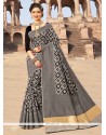 Grey Weaving Work Art Silk Designer Traditional Saree