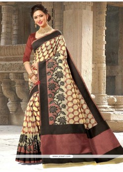 Art Silk Multi Colour Traditional Designer Saree