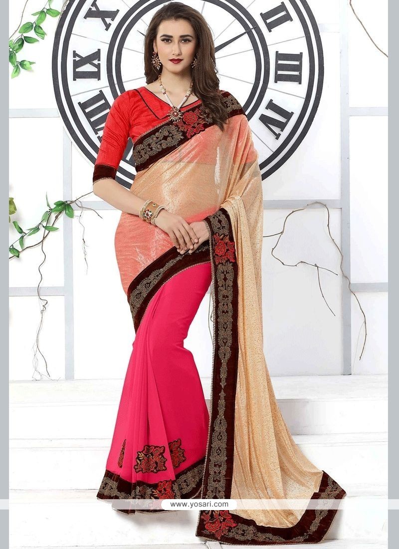 Georgette Half Sarees - Saree Blouse Patterns