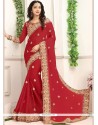 Maroon Classic Designer Saree