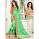 Crepe Silk Green Designer Saree