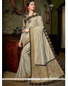 Art Silk Grey Traditional Designer Saree