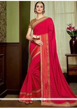 Art Silk Embroidered Work Designer Traditional Saree