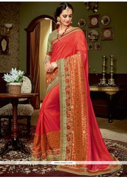 Art Silk Embroidered Work Designer Traditional Saree