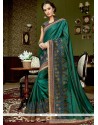 Patch Border Work Art Silk Traditional Designer Saree