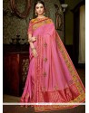 Art Silk Embroidered Work Designer Traditional Saree