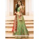 Green Art Dupion Silk Lehenga Choli