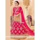 Beige And Hot Pink Lehenga Choli