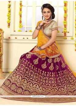 Resham Work Net Lehenga Choli