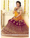 Resham Work Net Lehenga Choli