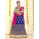 Embroidered Work Blue Lehenga Choli