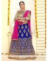 Embroidered Work Blue Lehenga Choli