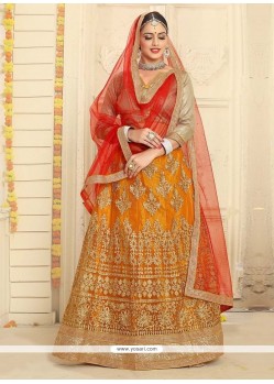 Net Lace Work Lehenga Choli