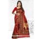 Red Woven Work Banarasi Silk Traditional Saree