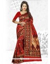 Red Woven Work Banarasi Silk Traditional Saree