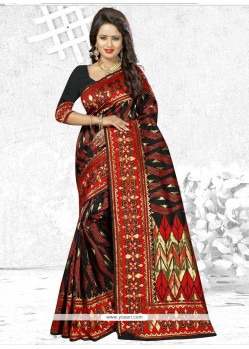 Black Woven Work Traditional Designer Saree