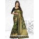 Banarasi Silk Green Designer Traditional Saree